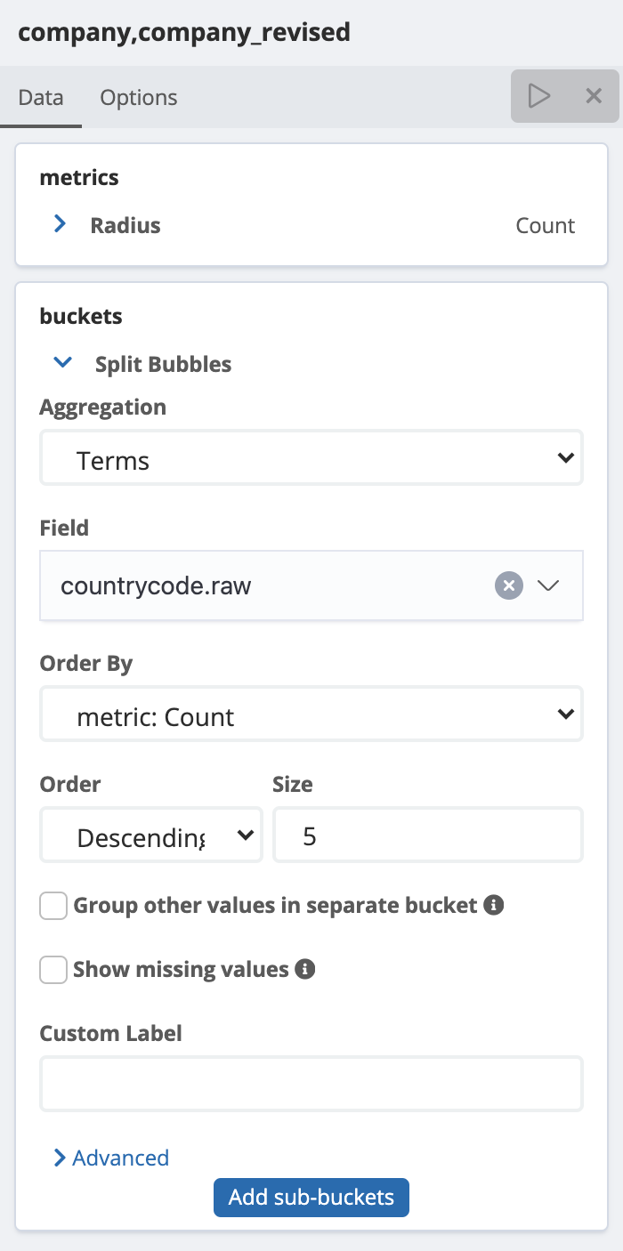 Aggregation configuration