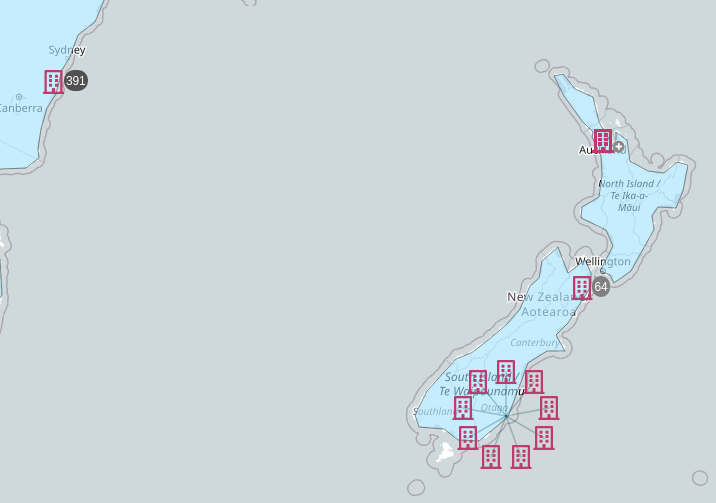 Example of marker clustering