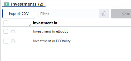 Node edge in selection table